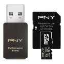 PNY Karta pamięci microSDXC Elite Prime 128GB + adapter SD + czytnik USB-A