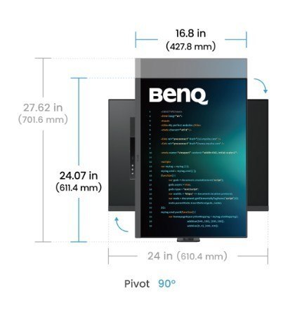 Benq Monitor 28 cali RD280UA 4K IPS 5ms/IPS/1200:1/HDMI/DP