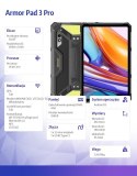 ULEFONE Tablet Armor Pad 3 Pro 4G 10.36" 8/256GB IP69K Czarny