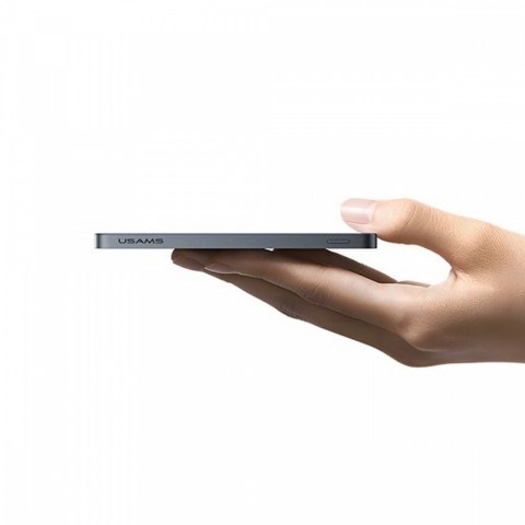 USAMS PowerBank 5000mAh 20W Indukcyjny Magsafe PD Fast Charge tytanowy