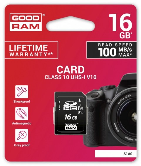 GOODRAM Karta SD 16GB Class 10 UHS I