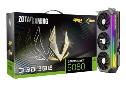 Karta graficzna ZOTAC GAMING GeForce RTX 5080 16GB AMP Extreme INFINITY
