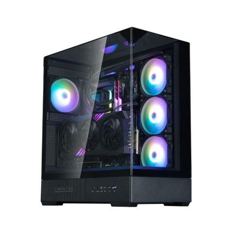 Zalman Obudowa P40 Prism Mid-Tower szkło hartowane czarna