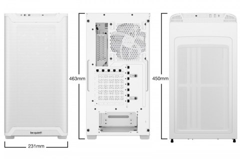 Be quiet! Obudowa Pure Base 501 LX ARGB biała
