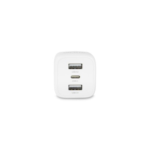 Ładowarka sieciowa GaN Dicota 2x USB-A 1x USB-C 32W biała