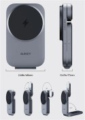 AUKEY LC-MC312 Slim 3w1 ładowarka bezprzewodowa MagSafe Qi2 15W + ładowarka PD 30W + Etui