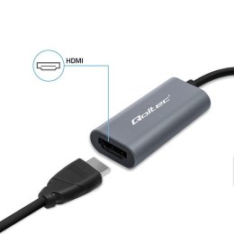 Qoltec Adapter aluminiowa przejściówka USB-C na HDMI 4K | 60Hz | 32AWG