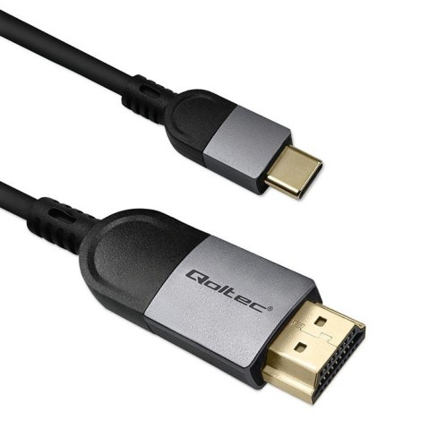 Qoltec Kabel Adapter USB-C na HDMI high speed 4K | 60Hz | 32AWG | 2m