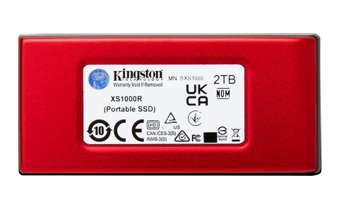 KINGSTON DYSK SSD 2000G PORTABLE XS1000R RED