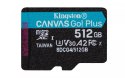 Kingston Karta microSD 512GB CanvasGo! Plus 200MB/s A2 U3 V30 + adapter