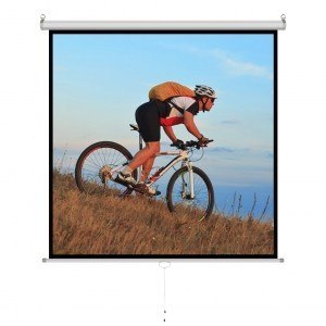 ART Ekran ręczny półautomat 1:1 96" 244x244cm MS-96 1:1