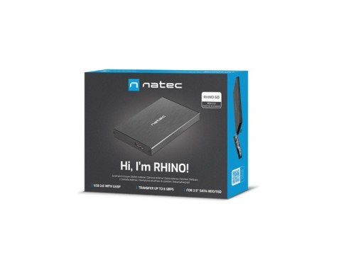 Natec Kieszeń zewnętrzna HDD/SSD Sata Rhino Go 2,5'' USB 3.0