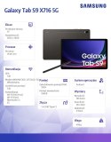 Samsung Tablet Galaxy Tab S9 X716 5G 11 cali 12/256 GB szary