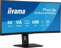 IIYAMA Monitor 34 cali XCB3494WQSU-B1 VA,UWQHD,1500R,2xHDMI,DP,2xUSB,2xUSB-C