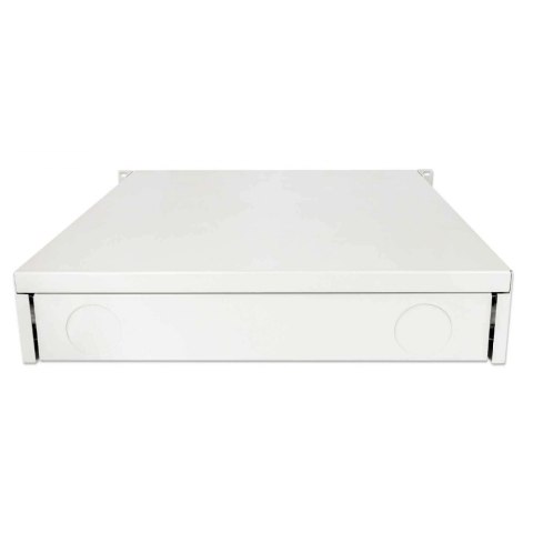 Szuflada do szaf Rack, 2U, z zamkiem, 466mm, szara