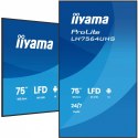IIYAMA Monitor 75 cali LH7564UHS-B1AG, 24/7,VA,ANDROID14,4K,500cd,5000:1, 2xHDMI ,USB-C,RJ45, RS-232c, IR, 2x10W, 2xUSB, UCHWYT ŚCIE
