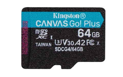 KINGSTON microSDXC Canvas Go Plus 64GB + Adapter