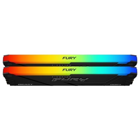 Pamięć RAM Kingston Fury Beast Black RGB 32GB (2x16GB) DDR4 3200MHz