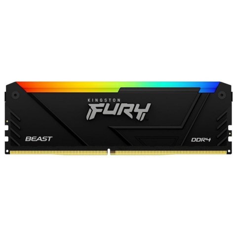 Pamięć RAM Kingston Fury Beast Black RGB 32GB (2x16GB) DDR4 3200MHz