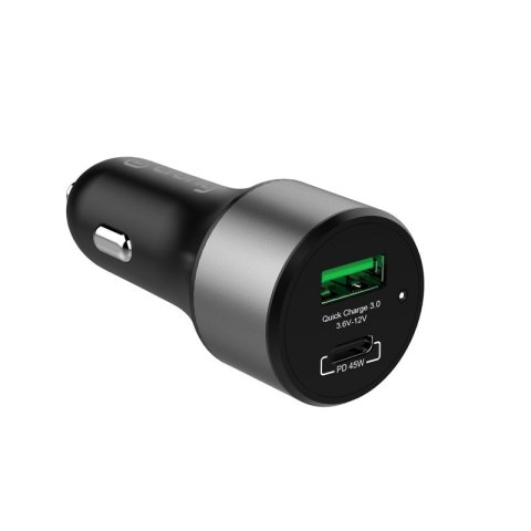 CRONG Ładowarka samochodowa Power Car Charger 63W USB-C PD 45W + USB QC 3.0 18W