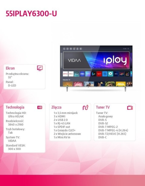 Allview Telewizor LED 55 cali 55IPLAY6300-U
