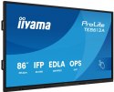 IIYAMA Monitor 86 cali TE8613A-B1AG INFRARED,40pkt,IPS,4K,7H,450cd/m2, WiFi,USB, ANDROID 14, Google EDLA,2x20W, UCHWYT CIENNY