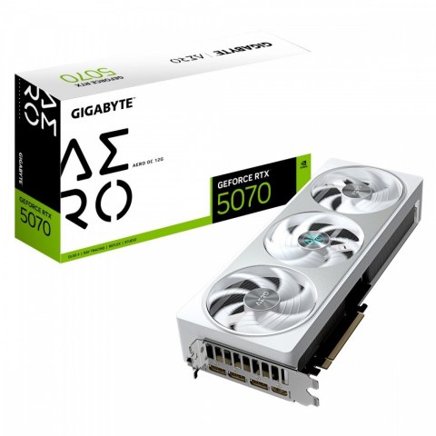 Gigabyte Karta graficzna GeForce RTX 5070 AERO OC 12GB GDDR7 192bit HDMI/3DP