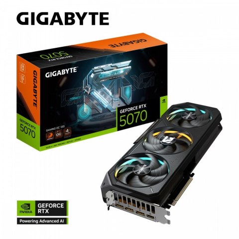 Gigabyte Karta graficzna GeForce RTX 5070 GAMING OC 12GB GDDR7 12GB 192bit HDMI/3DP