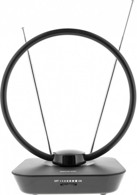 Sencor Antena wewnętrzna SDA 102 DVB-T2/T Zysk 20db,Imp 75 OHM,4G LTE