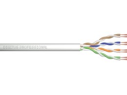 Digitus Kabel teleinformatyczny instalacyjny kat.5e, U/UTP, Eca, drut, AWG 24/1, PVC, 305m, szary, karton