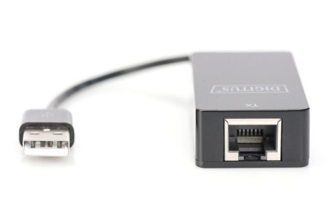 Digitus Przedłużacz/Extender USB 1.1 po skrętce Cat.5e/6 UTP/SFP do 45m, czarny, 20cm