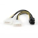 Gembird Kabel rozdzielacz zasilania 2xMOLEX/1x6PIN BTX