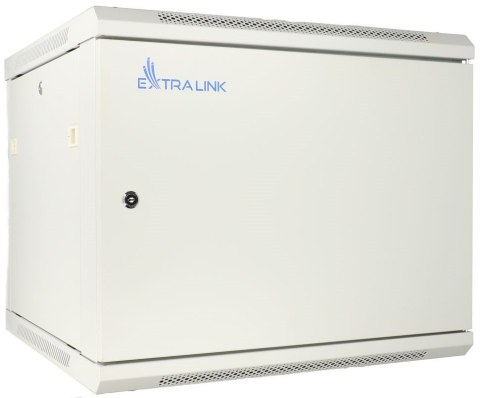 EXTRALINK 12U 600X450 ASP WALL-MOUNTED RACKMOUNT CABINET METAL DOOR GRAY