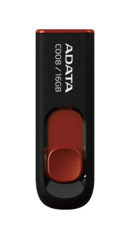 Adata Pendrive DashDrive Classic C008 16GB USB2.0 czarno-czerwony