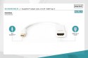 Digitus Kabel adapter Displayport 1080p 60Hz FHD Typ miniDP/HDMI A M/Ż biały 0,15m