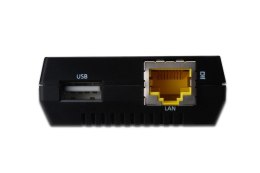 Digitus Wielofunkcyjny serwer wydruku/Print server 1xUSB 2.0 Hub sieciowy, NAS, 1x RJ45, LAN 10/100Mbps