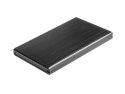 Natec Kieszeń zewnętrzna HDD sata RHINO 2,5 USB 2.0 Aluminium Black