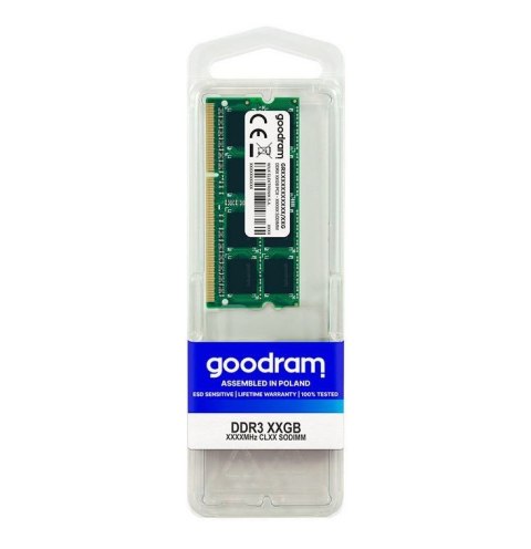 GOODRAM Pamięć do notebooka DDR3 SODIMM 8GB/1333 (1*8GB) CL9
