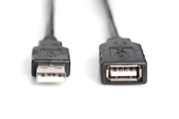 Digitus Kabel przedłużający USB 2.0 HighSpeed Typ USB A/USB A M/Ż aktywny, czarny 15m