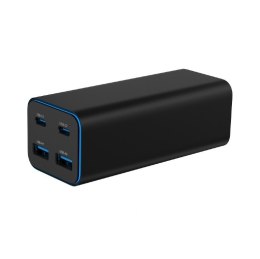 Gembird Ładowarka uniwersalna 100W GaN 2xUSB-A 2xUSB-C szybkie ładowanie czarna