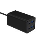 Gembird Ładowarka uniwersalna 65W GaN 2xUSB-A 2xUSB-C szybkie ładowanie czarna
