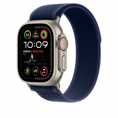 Apple Opaska Trail w kolorze niebieskim do koperty 49 mm - rozmiar S/M - elementy z tytanu w kolorze naturalnym