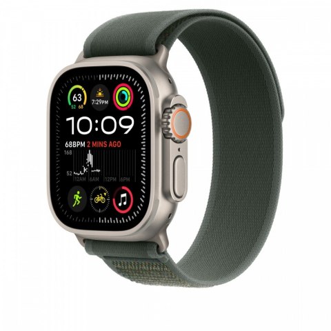 Apple Opaska Trail w kolorze zielonym do koperty 49 mm - rozmiar S/M - elementy z tytanu w kolorze naturalnym
