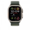 Apple Opaska Trail w kolorze zielonym do koperty 49 mm - rozmiar S/M - elementy z tytanu w kolorze naturalnym
