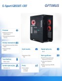 OPTIMUS Komputer E-Sport GB550T-CR7 Ryzen 7 5800X/16GB/1TB/RX 9070XT OC 16GB/W11