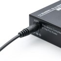 Qoltec Dwukierunkowy Media Konwerter SWITCH Ethernet 1x RJ45 1x SFP | 1000Mb/s | 5V