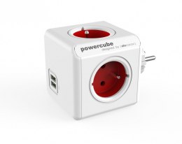 Allocacoc Rozgałęziacz PowerCube Original USB 2202RD/FROUPC Czerwony