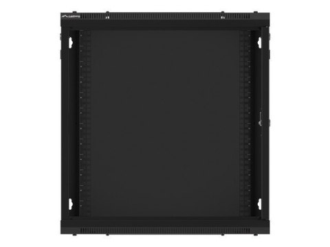 Lanberg Szafa instalacyjna wisząca 19 12U 600X450mm czarna (drzwi szklane)