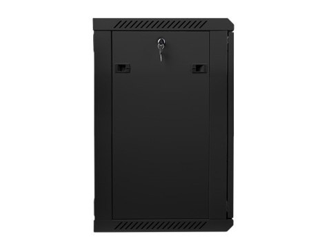 Lanberg Szafa instalacyjna wisząca 19 cali 15U 600X450mm czarna (drzwi szklane)