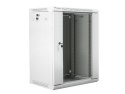 Lanberg Szafa instalacyjna wisząca 19 cali 15U 600X450mm szara (drzwi szklane)